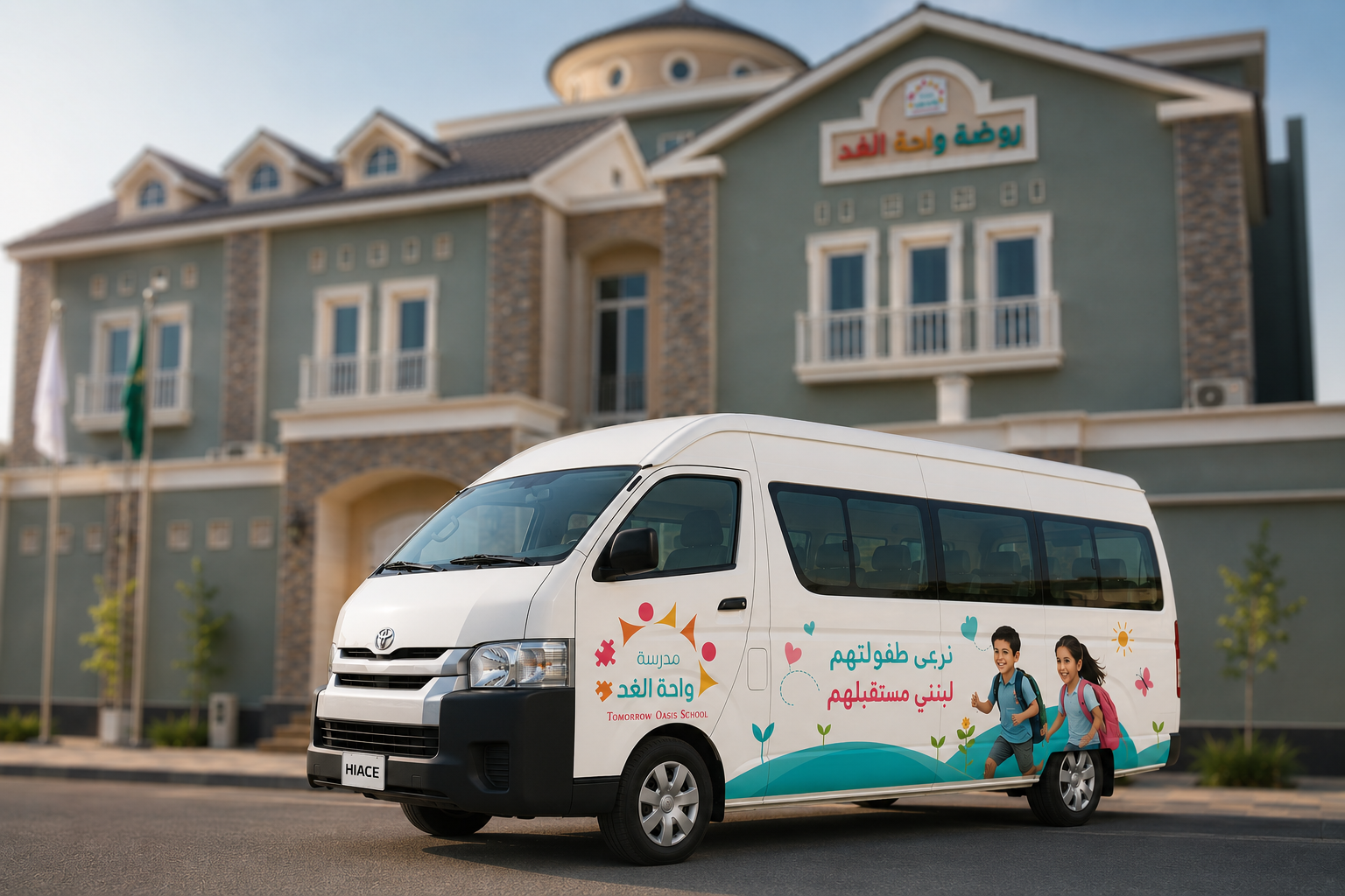 باص مدرسة واحة الغد